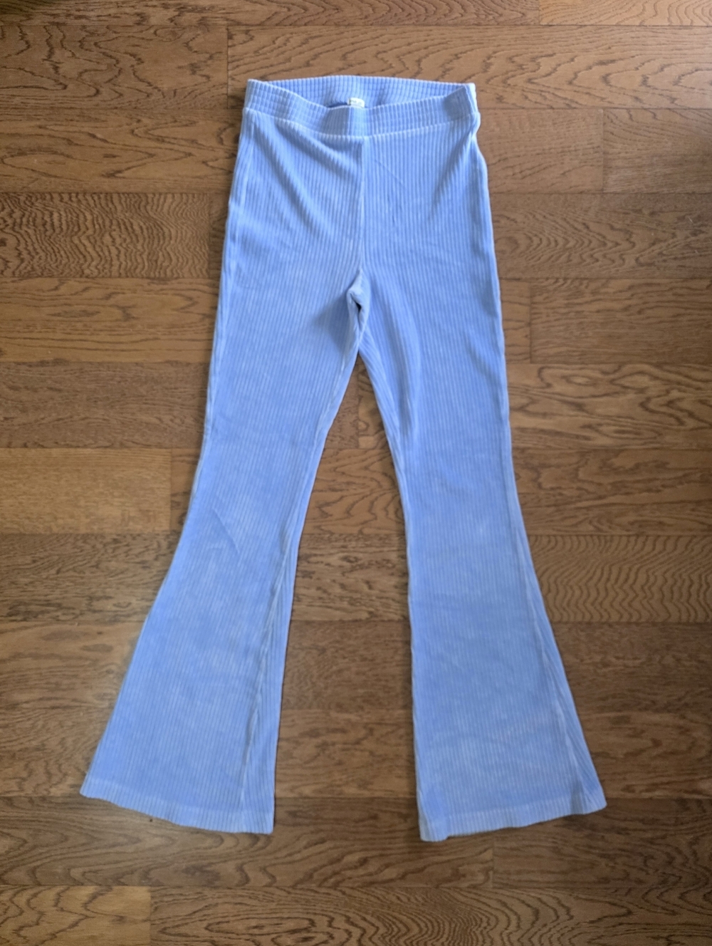 Aerie Flare Legggings Ribbed Blue Size Medium
